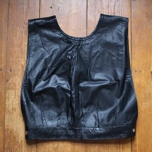 Leather Over Vest